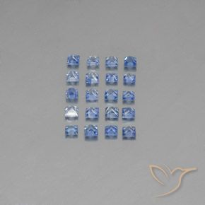3.15天然蓝宝石，方形，2.7×2.7毫米，VVS-VS