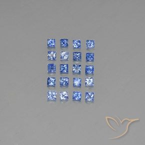 2.77ctw 天然 中深蓝 蓝宝石, 正方形, VVS-VS