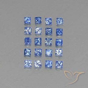 2.77克拉天然蓝宝石，正方形，VVS-VS