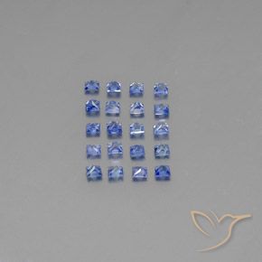 1.65天然蓝宝石，方形，2.4×2.3毫米，VVS-VS