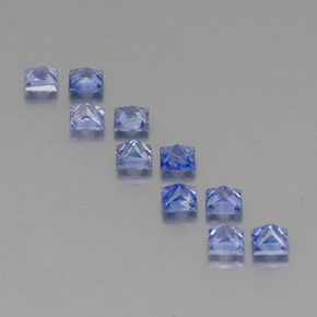 2.24天然蓝宝石，方形，3.2×3.1毫米，VVS-VS