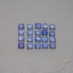 2.13天然蓝宝石，方形，2.5×2.5毫米，VVS-VS