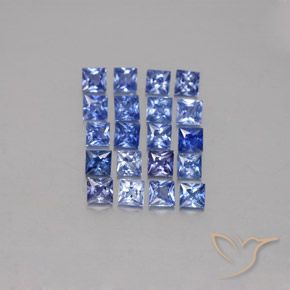 2.26天然蓝宝石，方形，2.6×2.6毫米，VVS-VS