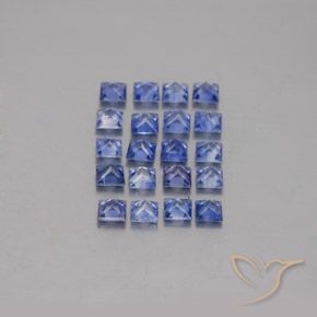 2.26天然蓝宝石，方形，2.6×2.6毫米，VVS-VS