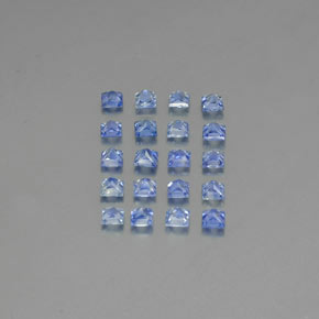 2.31天然蓝宝石，方形，2.4×2.4毫米，VVS-VS