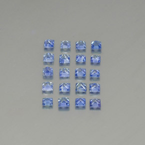 2.19天然蓝宝石，方形，2.5×2.5毫米，VVS-VS