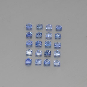 1.51天然蓝宝石，方形，2.6×2.5毫米，VVS-VS