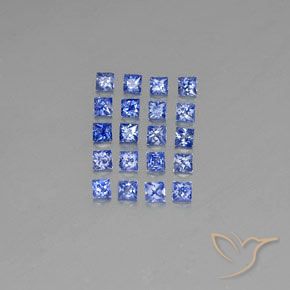 1.80天然蓝宝石，方形，2.4×2.3毫米，VVS-VS