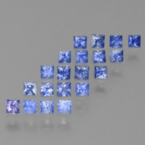 1.21天然蓝宝石，方形，2.1×2毫米，VVS-VS