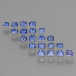 1.21天然蓝宝石，方形，2.1×2毫米，VVS-VS