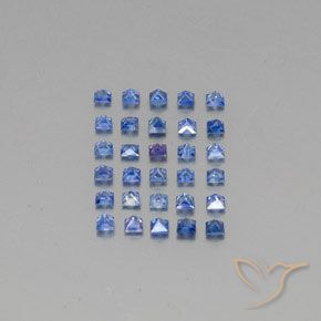 1.83天然蓝宝石，方形，2.1×2毫米，VVS-VS