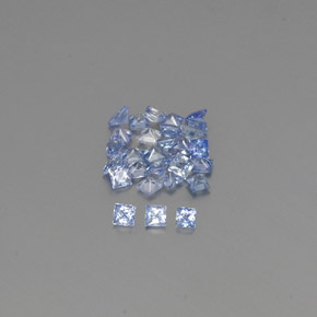 1.21天然蓝宝石，方形，2.1×2毫米，VVS-VS