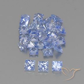 2.25克拉天然蓝宝石，正方形，VVS-VS