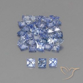 2.90克拉天然蓝宝石，正方形，VVS-VS
