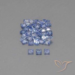 2.90克拉天然蓝宝石，正方形，VVS-VS