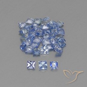 1.95克拉天然蓝宝石，正方形，VVS-VS