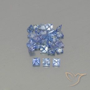 2.19ctw 天然 淡蓝色 蓝宝石, 正方形, VVS-VS