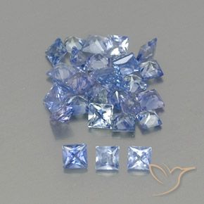 2.19克拉天然蓝宝石，正方形，VVS-VS