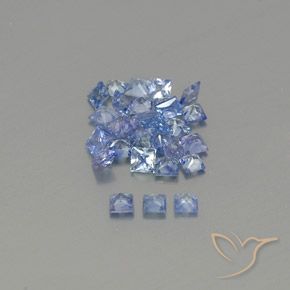 2.19克拉天然蓝宝石，正方形，VVS-VS