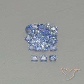 2.05克拉天然蓝宝石，正方形，VVS-VS