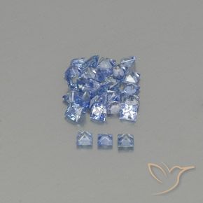 2.03克拉天然蓝宝石，正方形，VVS-VS
