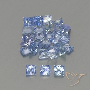 1.88克拉天然蓝宝石，正方形，VVS-VS