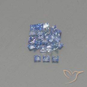 1.88克拉天然蓝宝石，正方形，VVS-VS