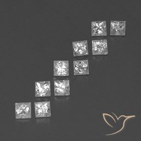 1.28克拉天然蓝宝石，正方形，VVS-VS