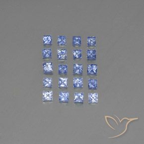 2.17ctw 天然 淡蓝色 蓝宝石, 正方形, VVS-VS