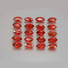 3.41天然橙色蓝宝石，马眼形，4.6×2.4毫米，VS-SI