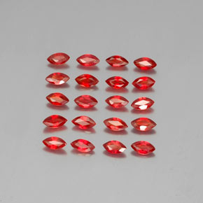 3.13天然橙色蓝宝石，马眼形，4.6×2.4毫米，VS-SI