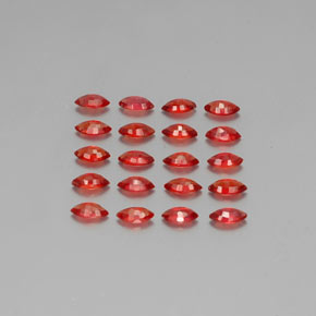 3.13天然橙色蓝宝石，马眼形，4.6×2.4毫米，VS-SI