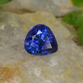 1.53克拉天然蓝宝石，梨形，6.5×6.1毫米，VVS-VS