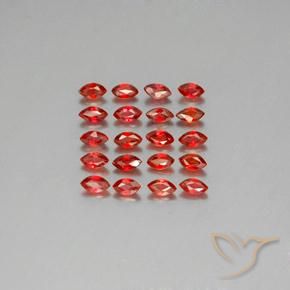 3.45ctw 天然 深红色 蓝宝石, 榄尖形, VS-SI
