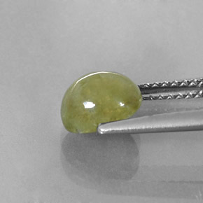 2.30克拉天然绿色蓝宝石，透明，7.5×6.5毫米，透明/半透明