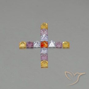 1.89克拉天然蓝宝石，正方形，VVS-VS