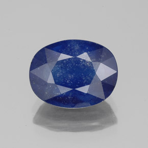 4.16克拉天然蓝宝石，椭圆形切割，10.6×8.2毫米，SI