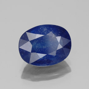 4.16克拉天然蓝宝石，椭圆形切割，10.6×8.2毫米，SI
