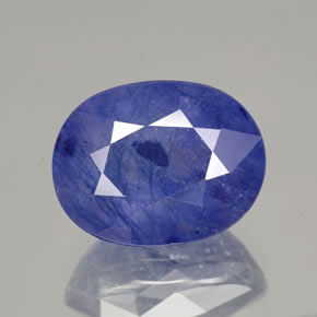 8.36克拉天然蓝宝石，椭圆形切割，12.6×9.8毫米，SI