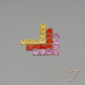 2.72克拉天然蓝宝石，正方形，VVS-VS