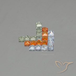 2.90克拉天然蓝宝石，正方形，VVS-VS
