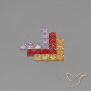 3.05克拉天然蓝宝石，正方形，VVS-VS