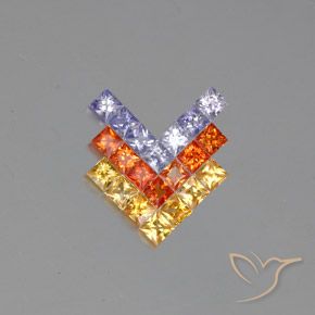 2.66ctw 天然 彩色 蓝宝石, 正方形, VVS-VS