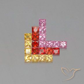 3.09克拉天然蓝宝石，正方形，VVS-VS