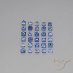 5.85天然蓝宝石，方形，3.2×3.1毫米，VVS-VS