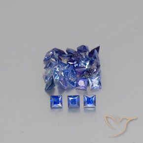 4.36天然蓝宝石，方形，2.8×2.7毫米，VVS-VS