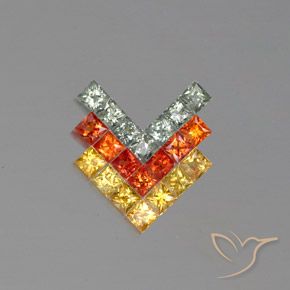 2.79ctw 天然 彩色 蓝宝石, 正方形, VVS-VS