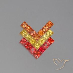 2.55ctw 天然 彩色 蓝宝石, 正方形, VVS-VS