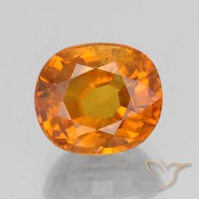 3.23ct 天然 亮橙色 蓝宝石, 椭圆形, SI