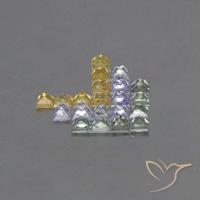 3.14克拉天然蓝宝石，正方形，VVS-VS